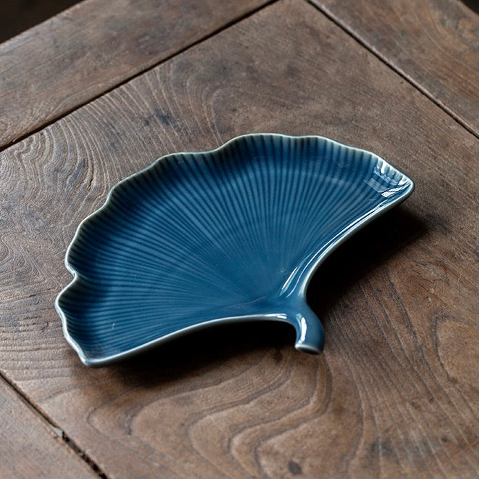 Zen Leaf Ceramic Dish