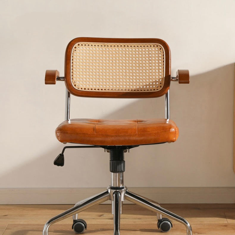 vintage leather desk chair