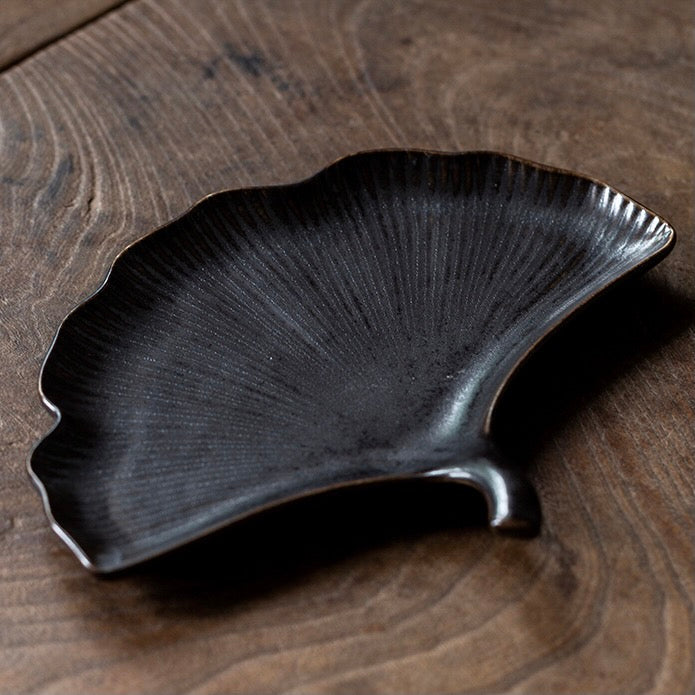 Zen Leaf Ceramic Dish