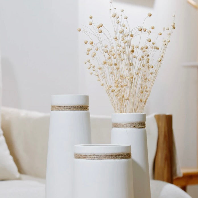 Coastal Rope Ceramic Vase