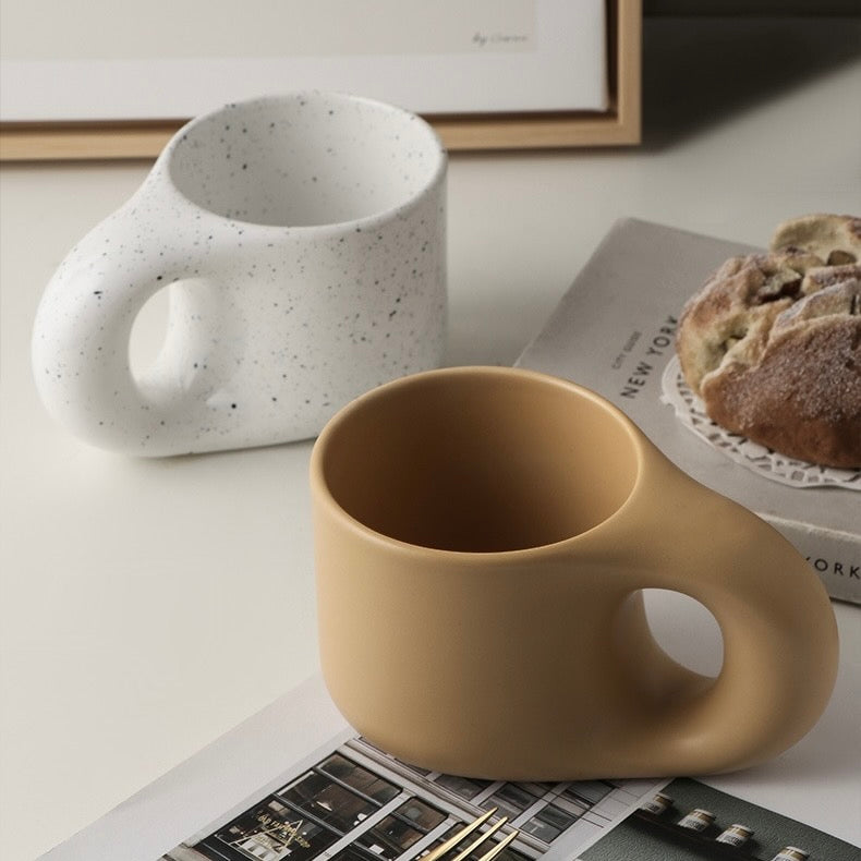 Chunky Accent Mug & Saucer