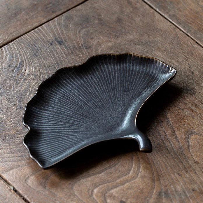 Zen Leaf Ceramic Dish