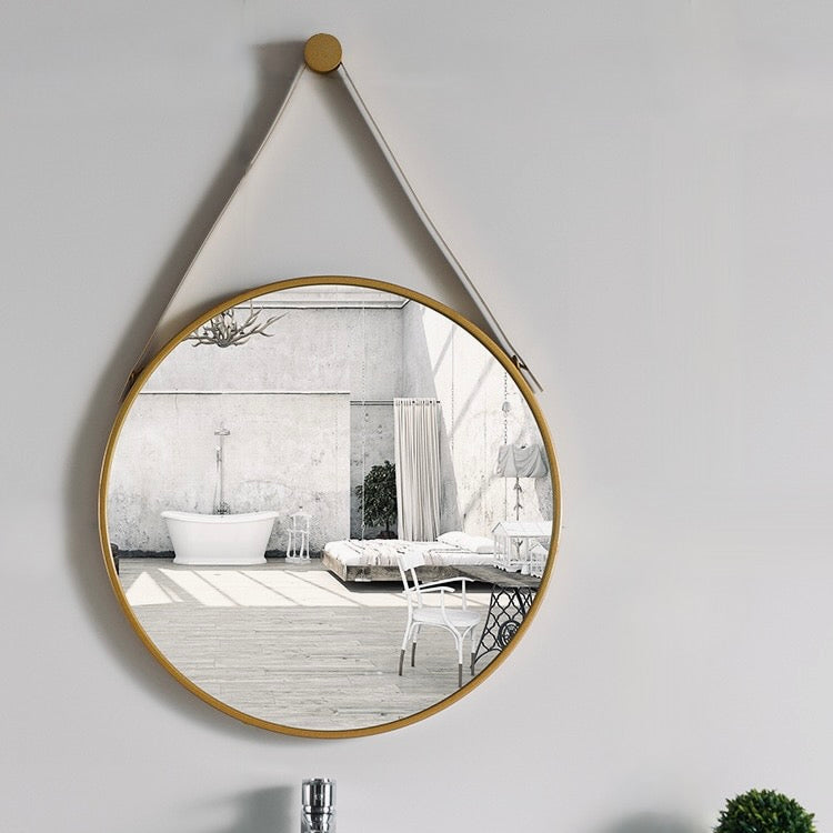 round bathroom mirror