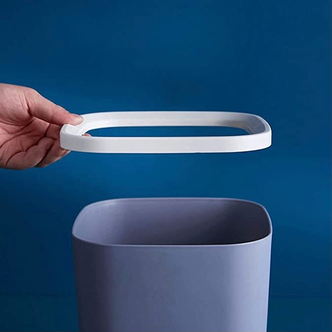 small plastic trash can