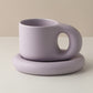 Chunky Accent Mug & Saucer