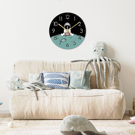 Glass Astronaut Wall Clock