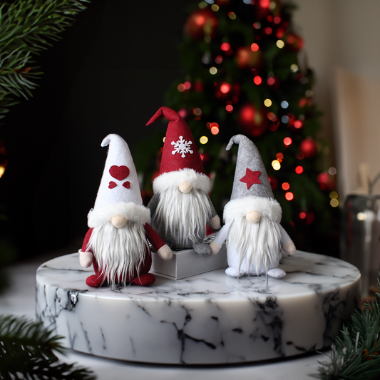 Plush Festive Christmas Gnomes