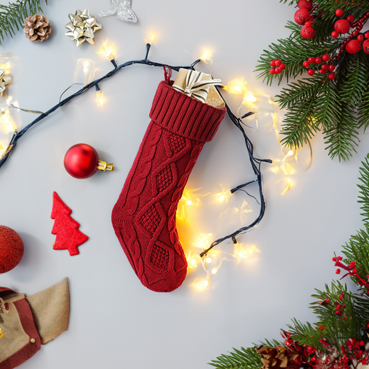 Colossal Knit Christmas Stocking