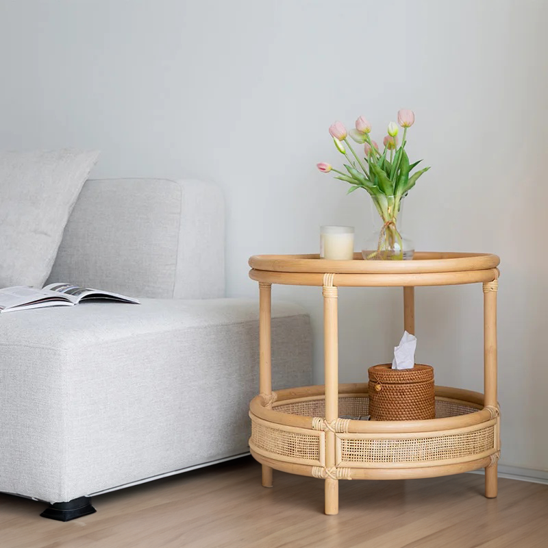 Elani Rattan Side Table