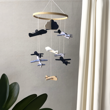 Felt & Wood Crib Mobile