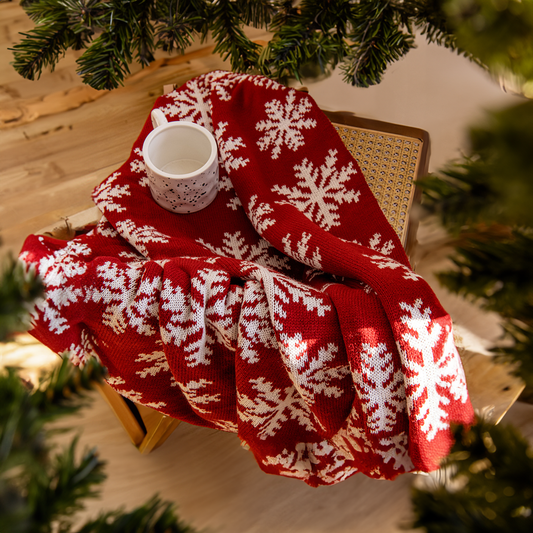 Cosy Festive Throw Blanket