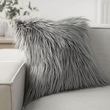 Faux Fur Throw Cushion