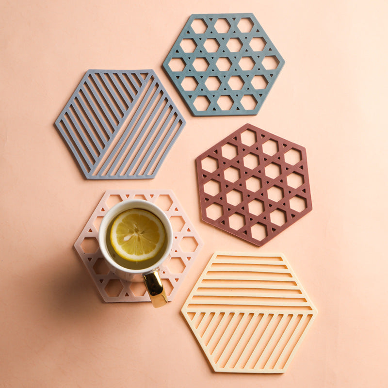 Hexagonal Silicone Coasters