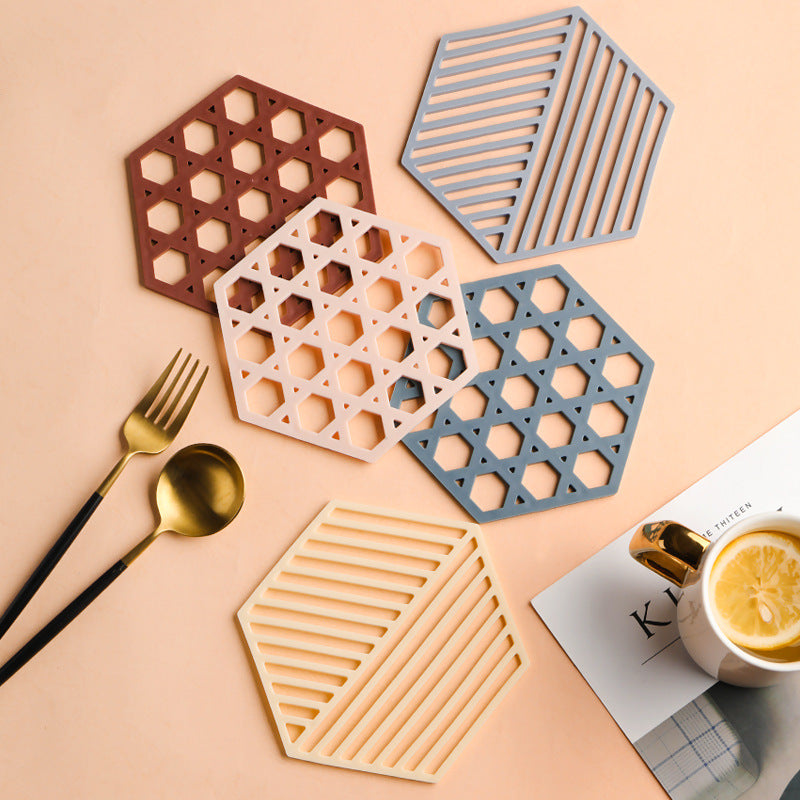 Hexagonal Silicone Coasters