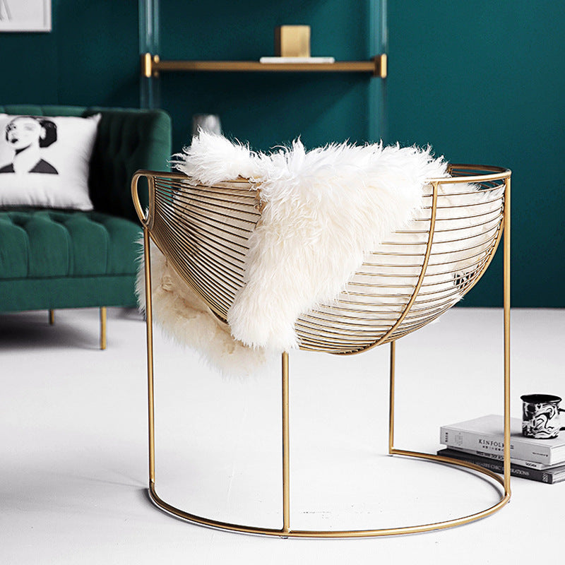 Bronze Ribcage Accent Chair