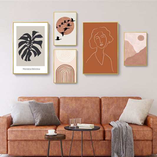 Blush Abstract Framed Art