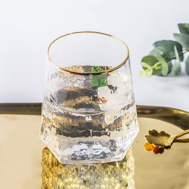 Gold Rimmed Crystal Glassware