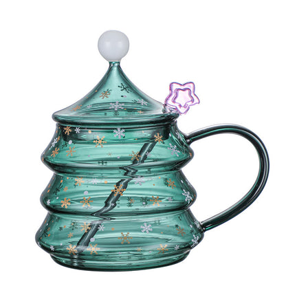 Lidded Christmas Tree Mug