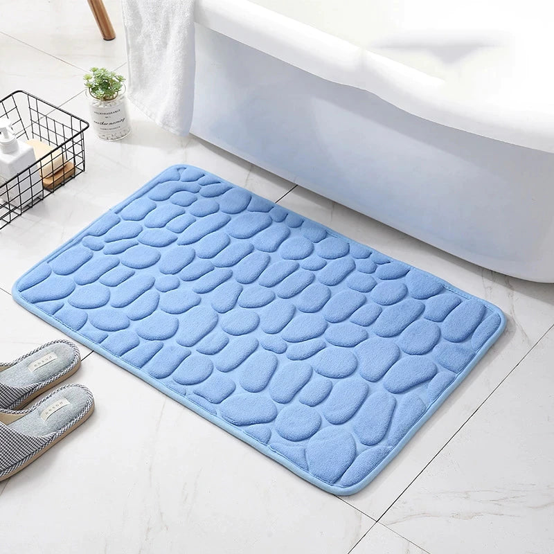 Cobblestone Embossed Bath Mat