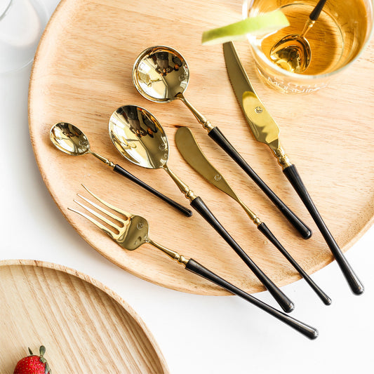 Black & Bronze Individual Cutlery