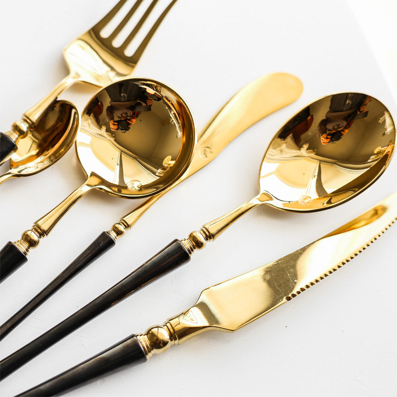 Black & Bronze Individual Cutlery