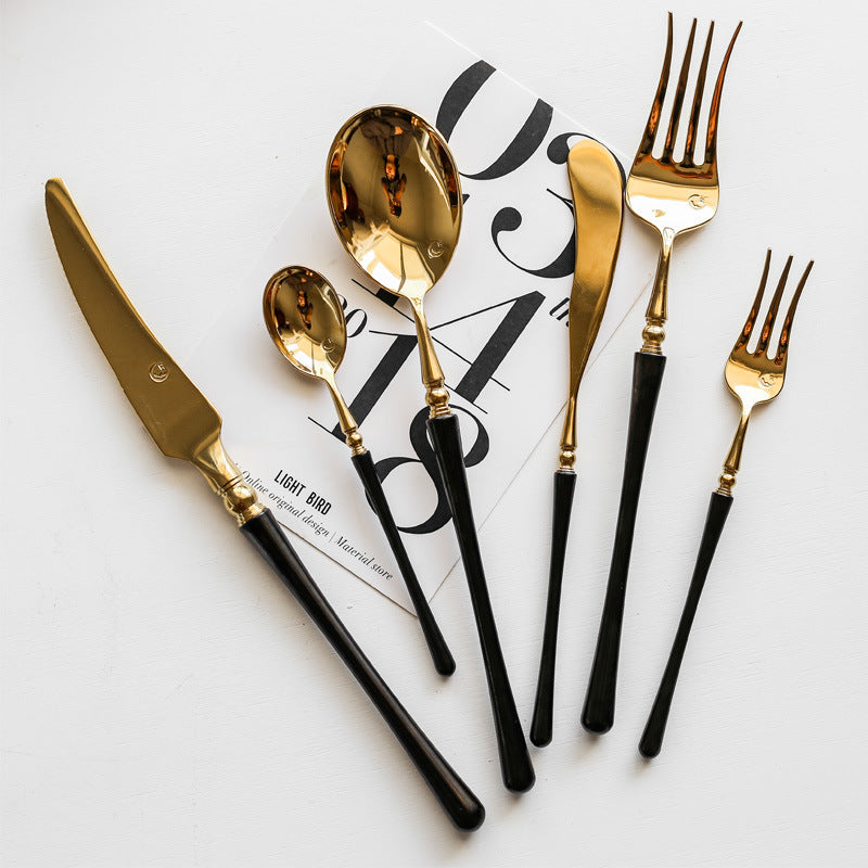 Black & Bronze Individual Cutlery