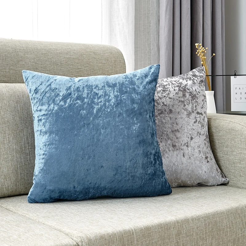 Crushed Velvet Throw Cushion