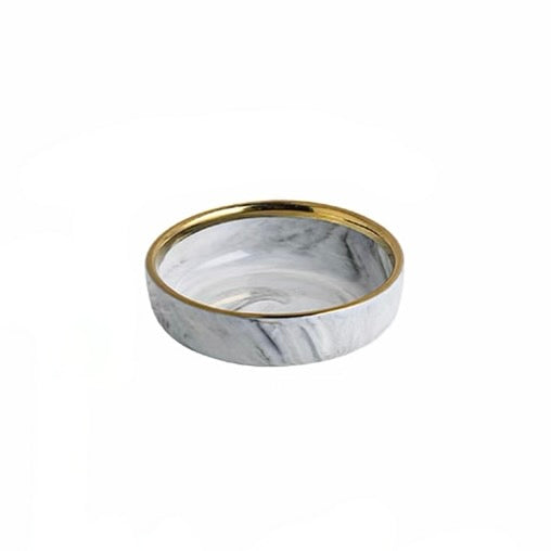 Gold Rimmed Marble Dinnerware