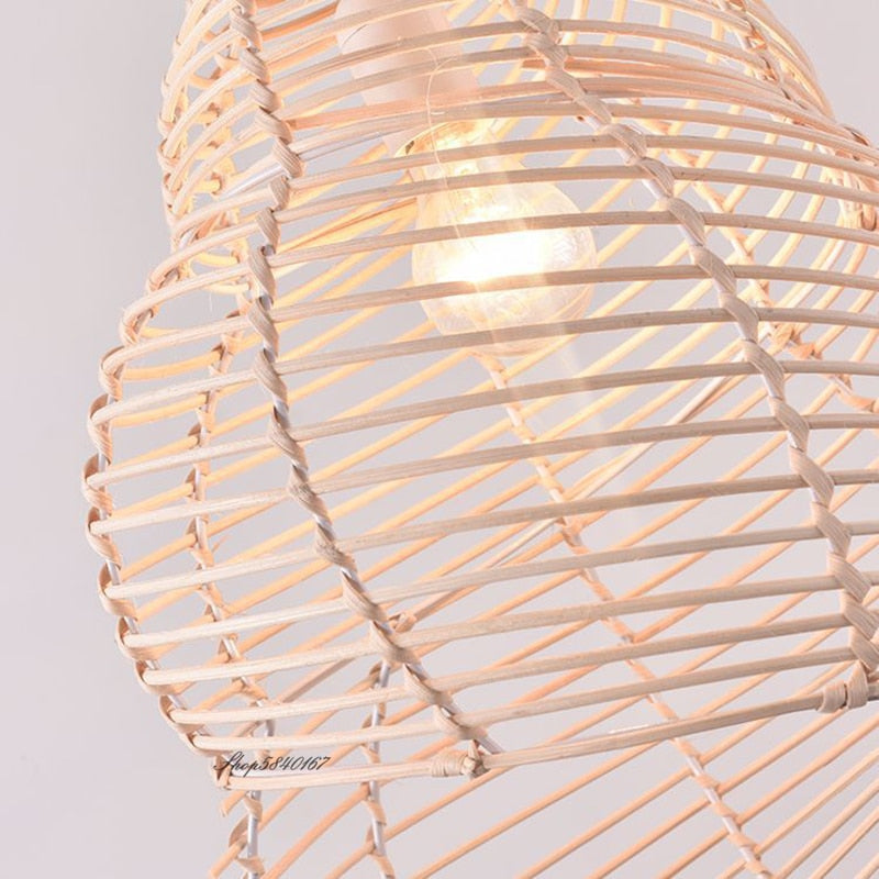 Seashell Woven Rattan Light