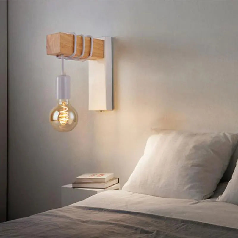 Minimalist Wood Wall Sconce