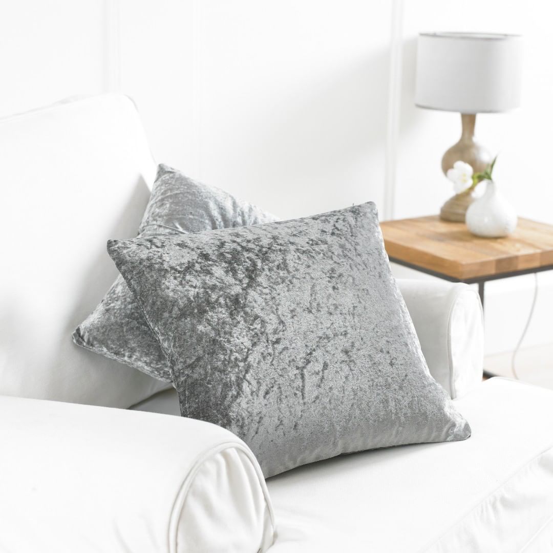 Crushed Velvet Throw Cushion