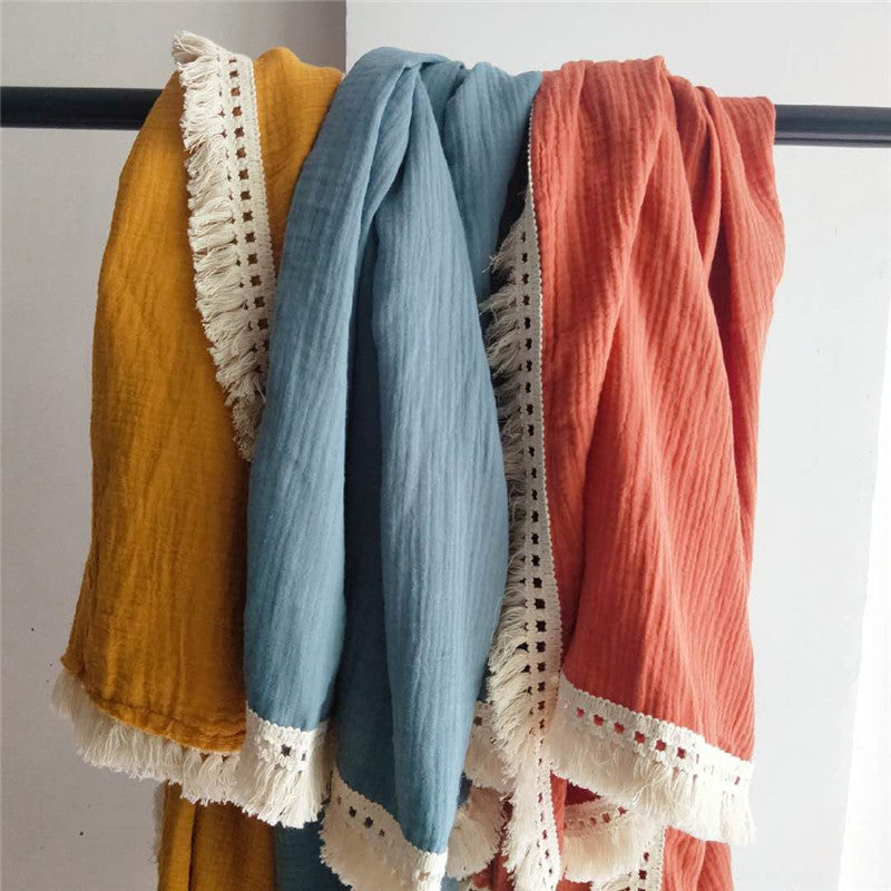 Dreamy Tasslled Throw Blanket