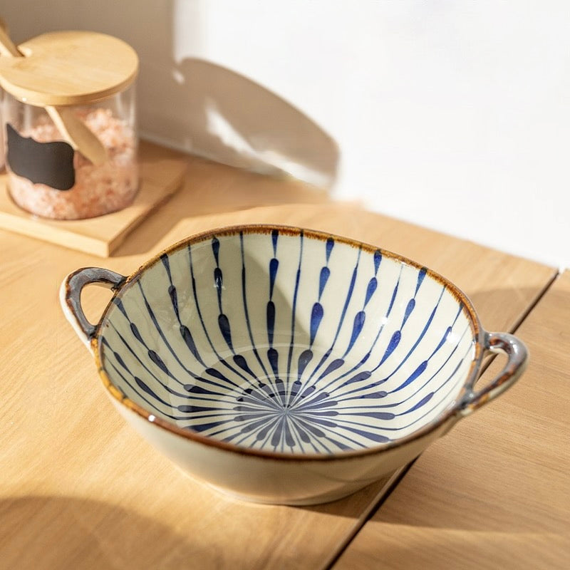 Organic Painted Ceramic Bowls