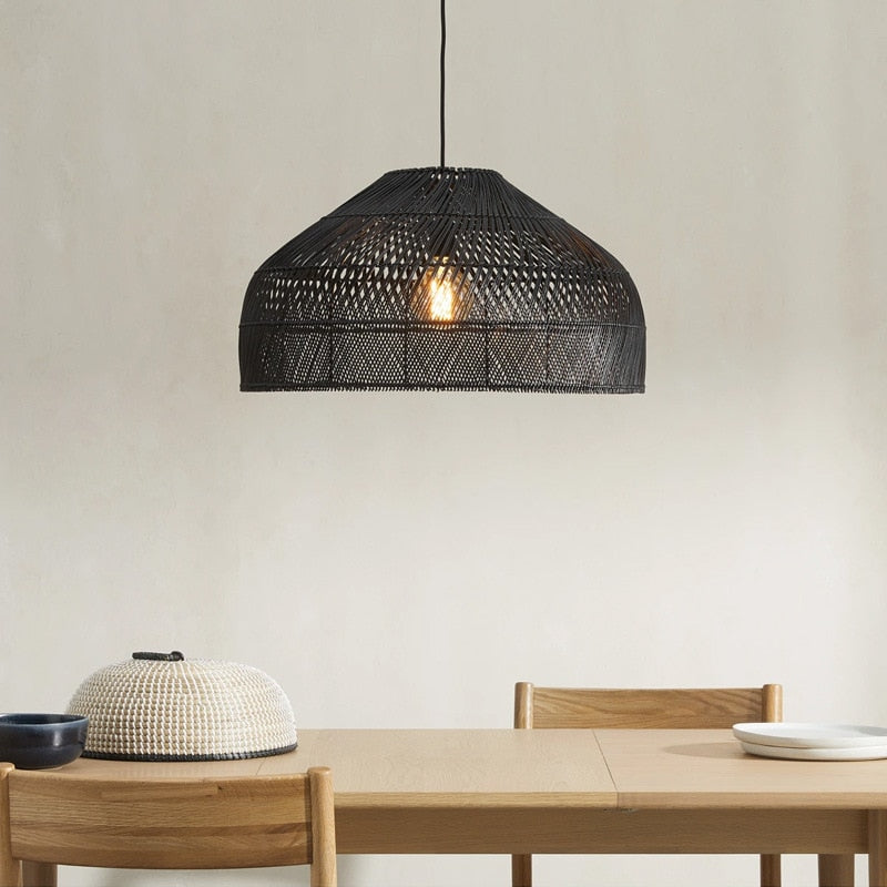 Coastal Wicker Pendant Light