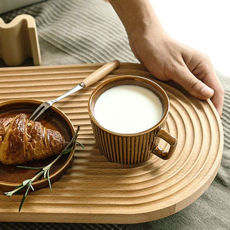 Carved Ripple Textured Trays