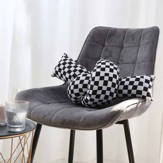 Checkerboard Knot Throw Cushion