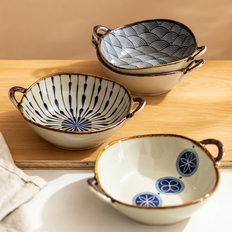 Organic Painted Ceramic Bowls