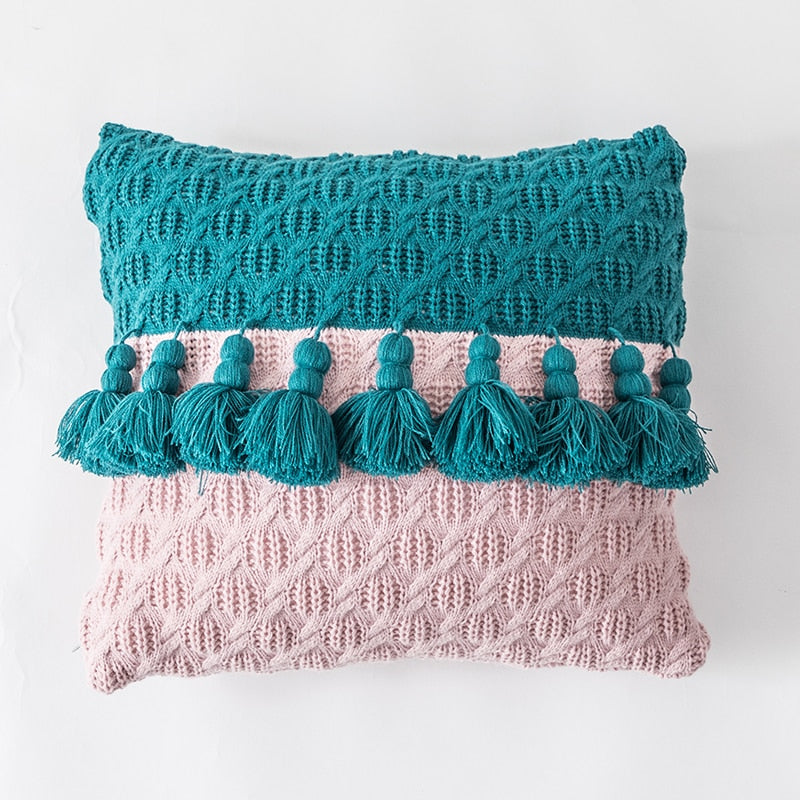 Bohemian Tassel Throw Cushion