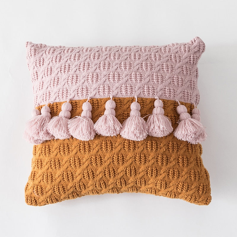 Bohemian Tassel Throw Cushion