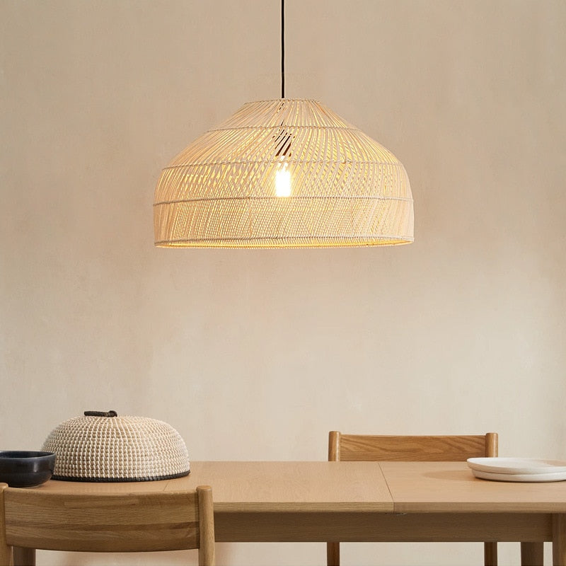 Coastal Wicker Pendant Light