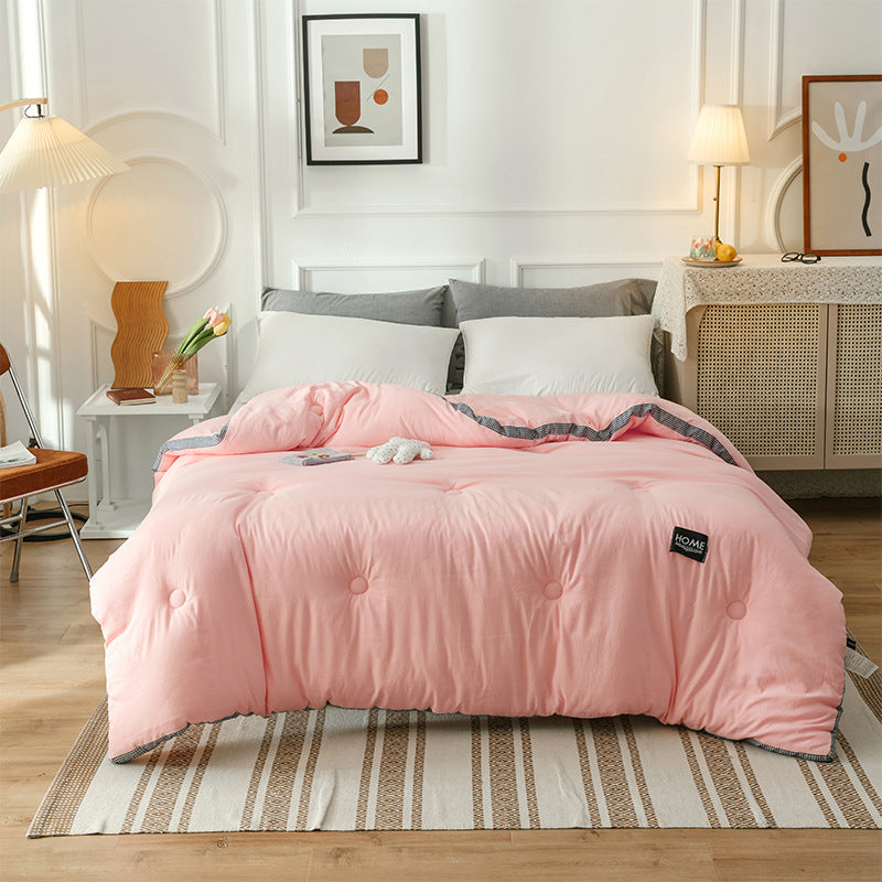 Colour Block Cotton Comforter