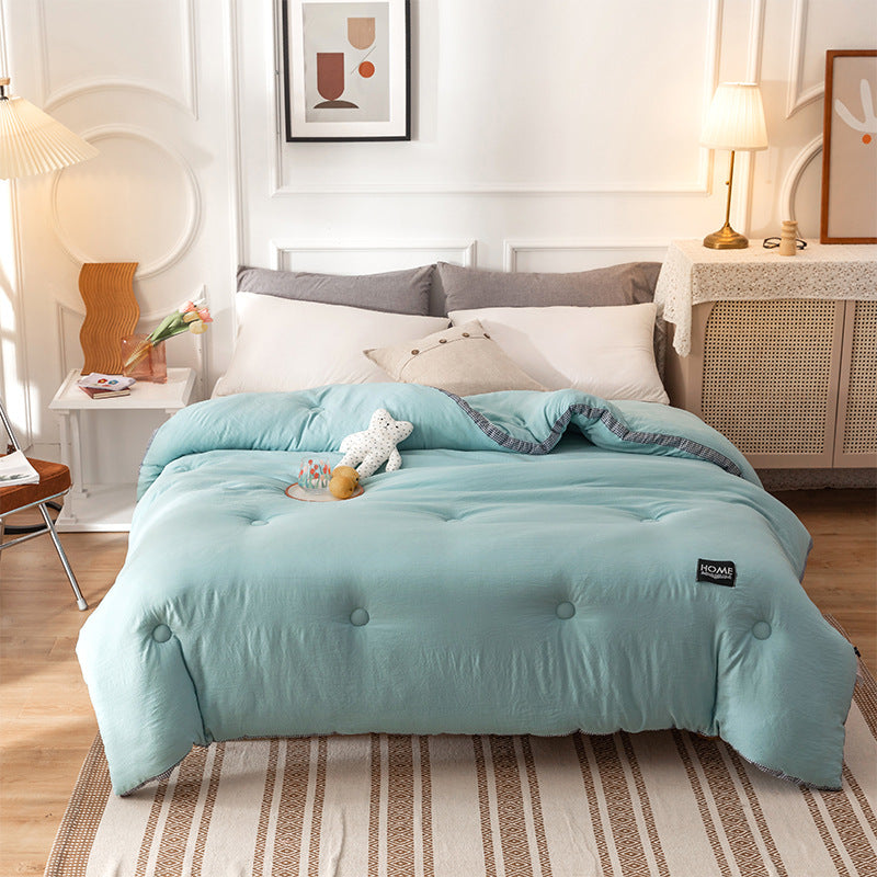 Colour Block Cotton Comforter