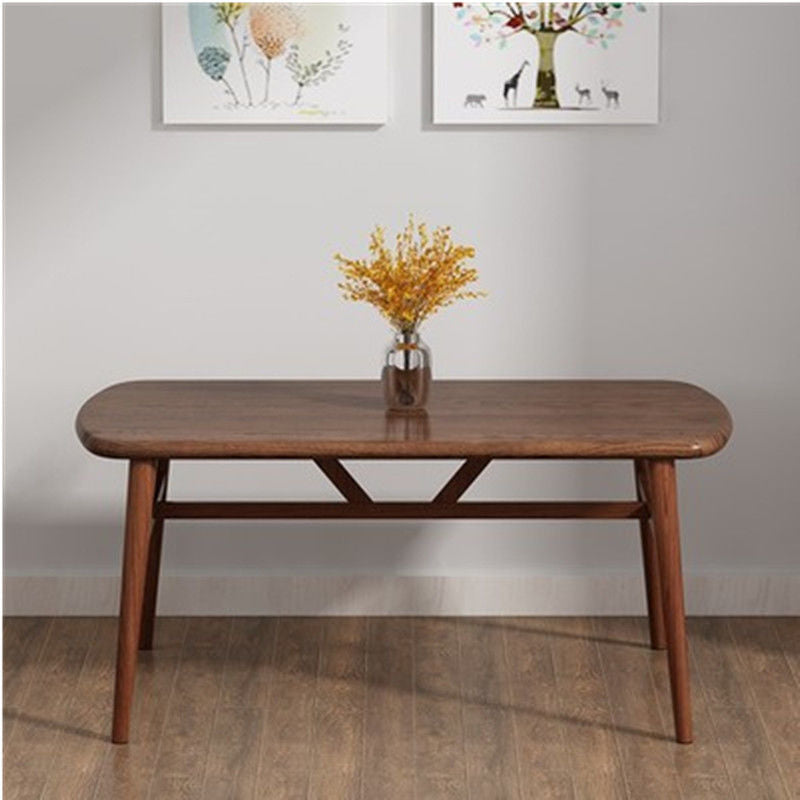 Dark Oak Dining Table Set