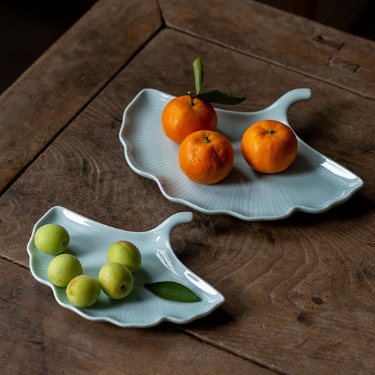 Zen Leaf Ceramic Dish