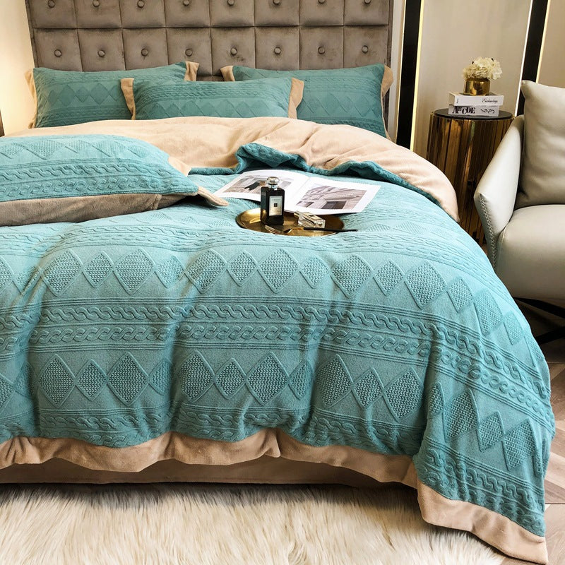 Velvet Quilt Cover Set