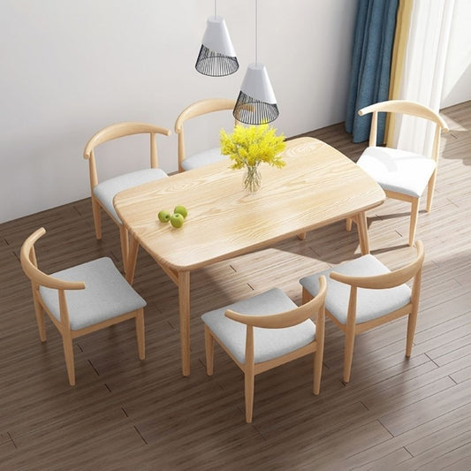 White Oak Dining Table Set