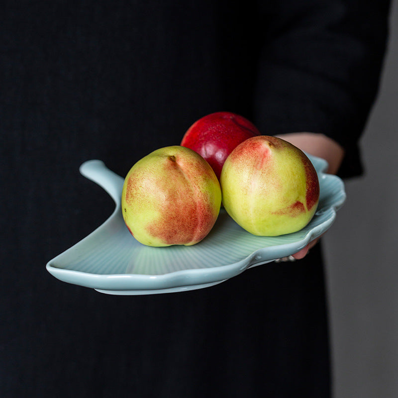 Zen Leaf Ceramic Dish