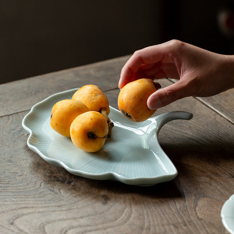 Zen Leaf Ceramic Dish