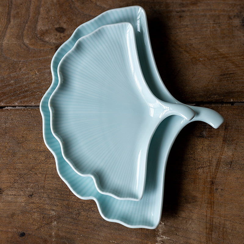 Zen Leaf Ceramic Dish