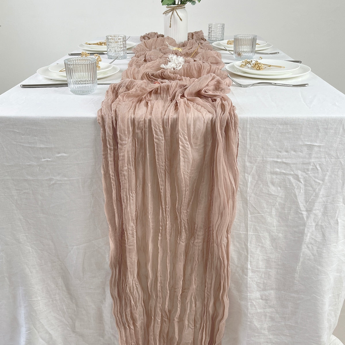 Dreamy Gauze Table Runner